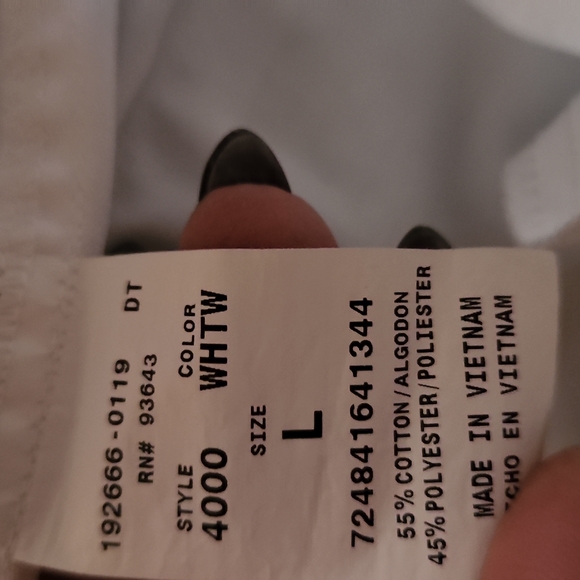 White scrubs uniform pants - Picture 4 of 5